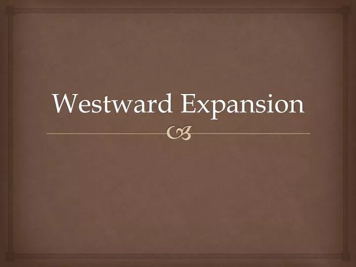 westward expansion