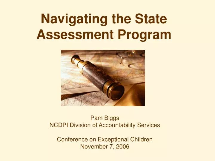 navigating the state assessment program