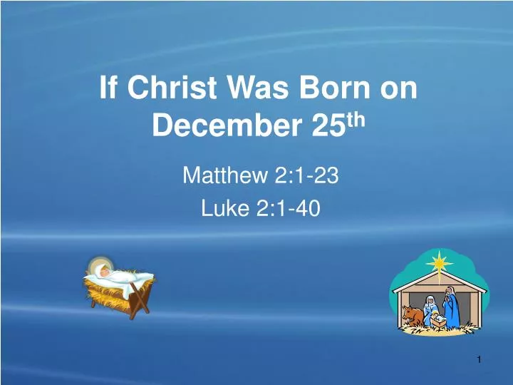 if christ was born on december 25 th