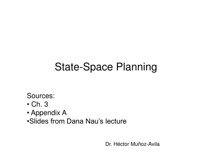 state space planning