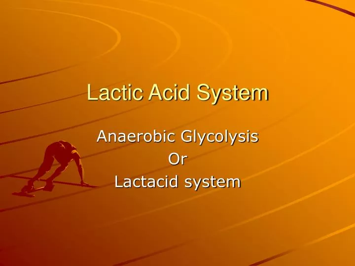 lactic acid system