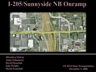 I-205/Sunnyside NB Onramp