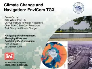 Climate Change and Navigation: EnviCom TG3