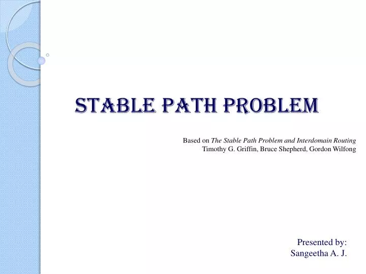 stable path problem