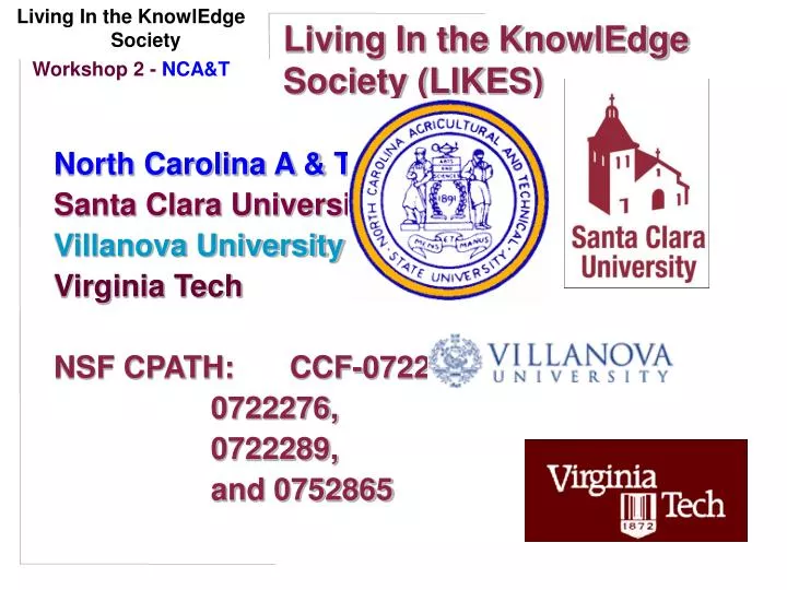 living in the knowledge society likes