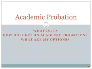 Academic Probation