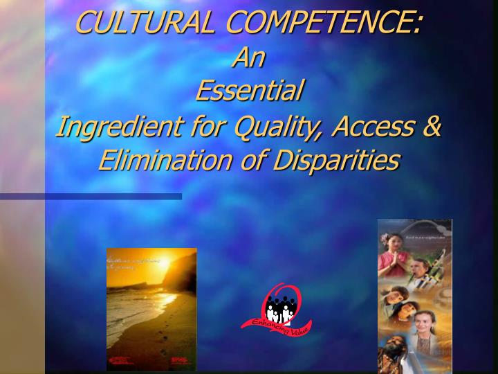 cultural competence an essential ingredient for quality access elimination of disparities