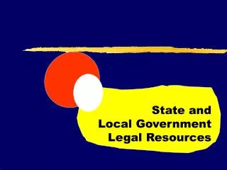 State and Local Government Legal Resources