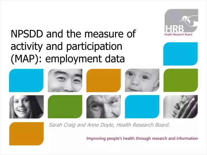 npsdd and the measure of activity and participation map employment data
