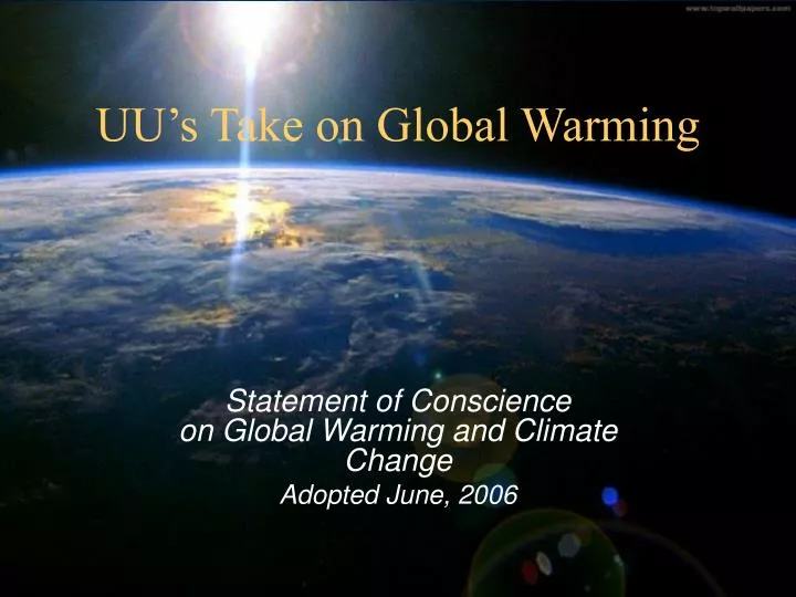uu s take on global warming