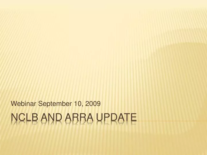 webinar september 10 2009