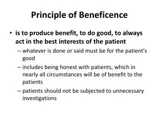principle of beneficence