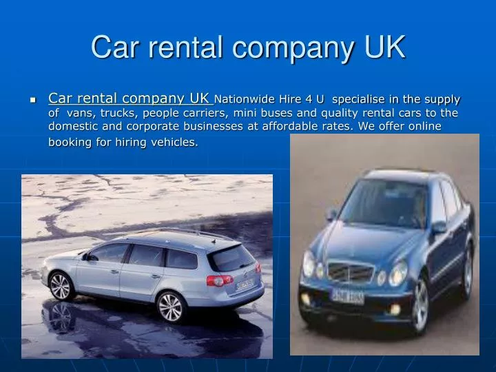 car rental company uk