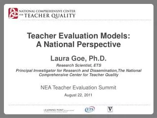 Teacher Evaluation Models: A National Perspective
