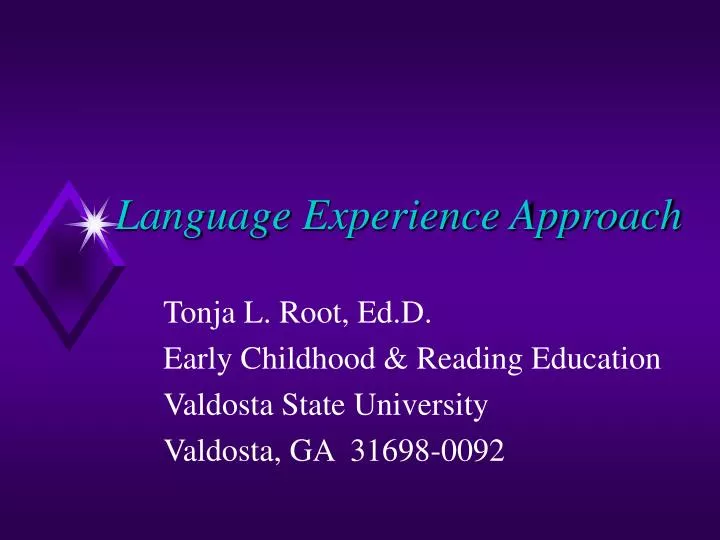 language experience approach