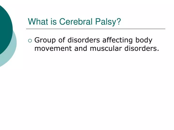 what is cerebral palsy