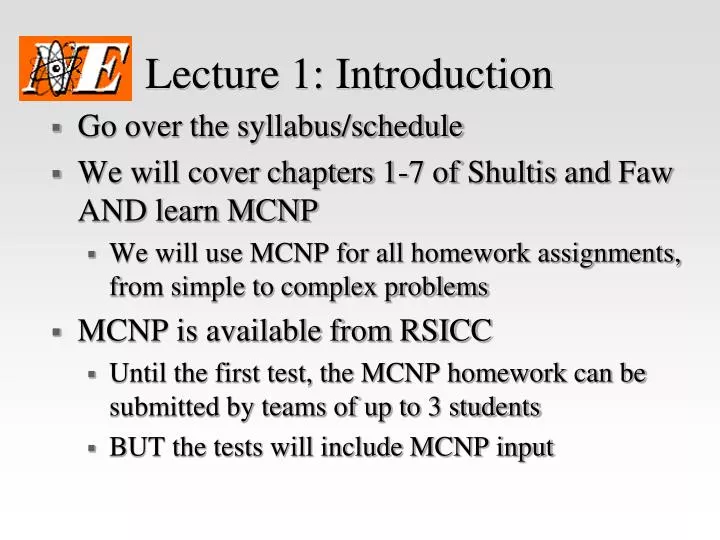 lecture 1 introduction