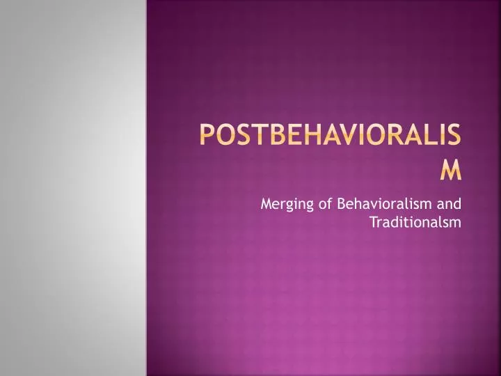 postbehavioralism