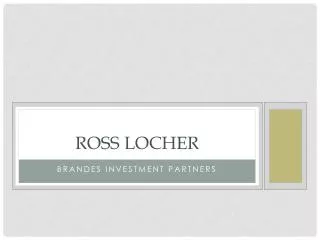 Ross Locher
