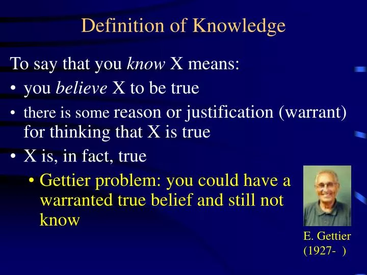 definition of knowledge
