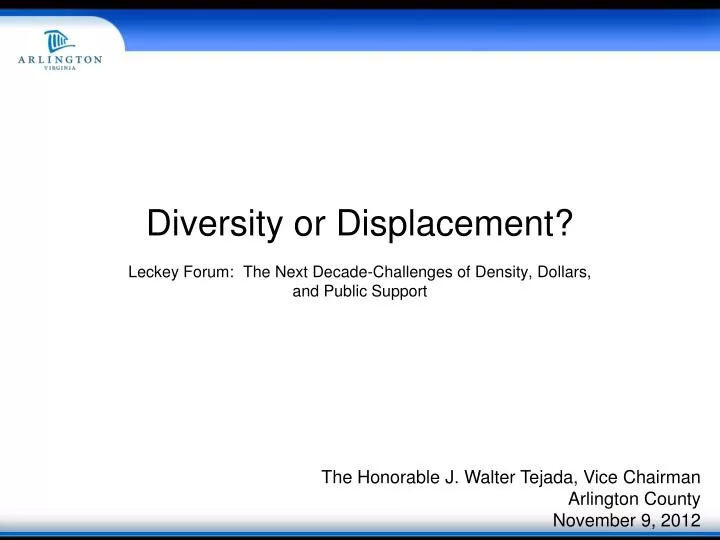 diversity or displacement