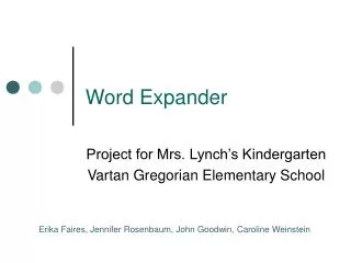 Word Expander