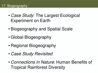 17 Biogeography