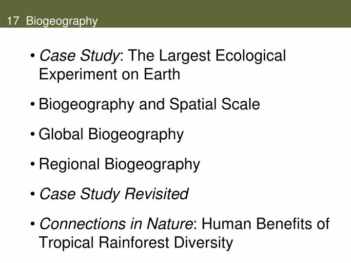 17 biogeography