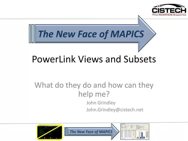 powerlink views and subsets