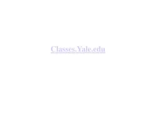 Classes.Yale.edu