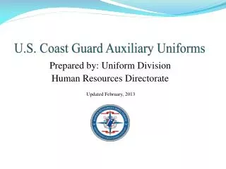 U.S. Coast Guard Auxiliary Uniforms