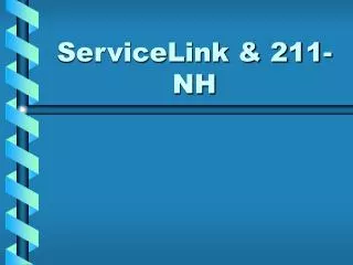 ServiceLink &amp; 211-NH