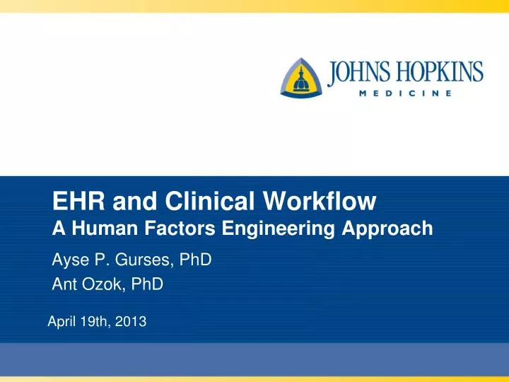 ehr and clinical workflow a human factors engineering approach