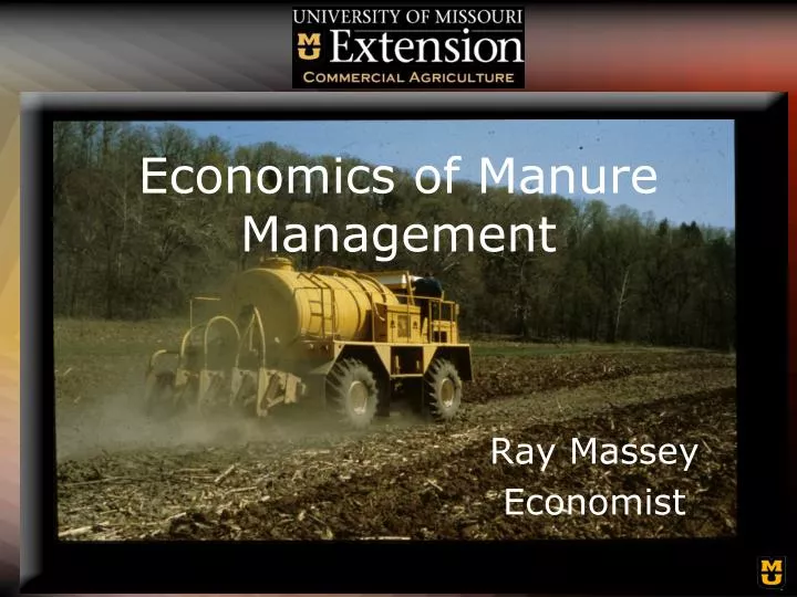 economics of manure management