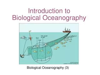 Introduction to Biological Oceanography