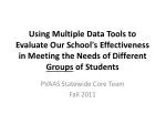 Evaluating School Effectiveness for Diverse Student Needs Using Data Tools - slide 1