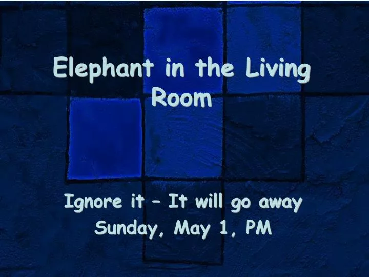 elephant in the living room