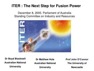 ITER : The Next Step for Fusion Power