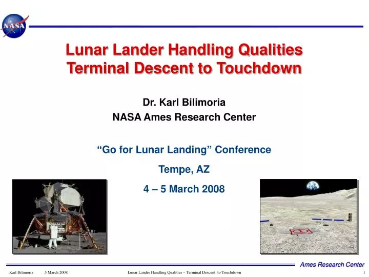 lunar lander handling qualities terminal descent to touchdown