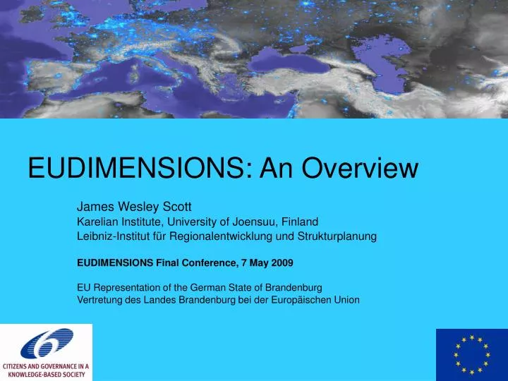 eudimensions an overview