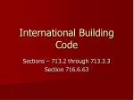 International Building Code - slide 1