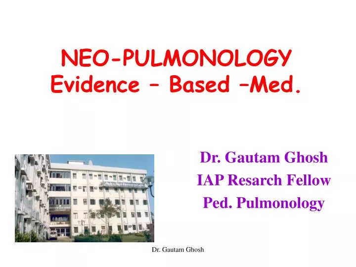 neo pulmonology evidence based med