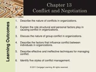 Chapter 13 Conflict and Negotiation