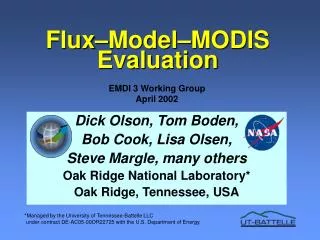 Flux–Model–MODIS Evaluation