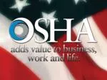 OSHA Enforcement Data and Initiatives (FY 2003 - FY 2008) - slide 1