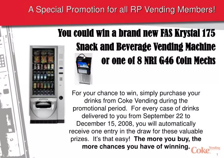 a special promotion for all rp vending members