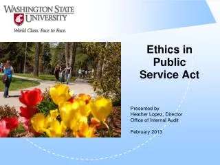 Ethics in Public Service Act