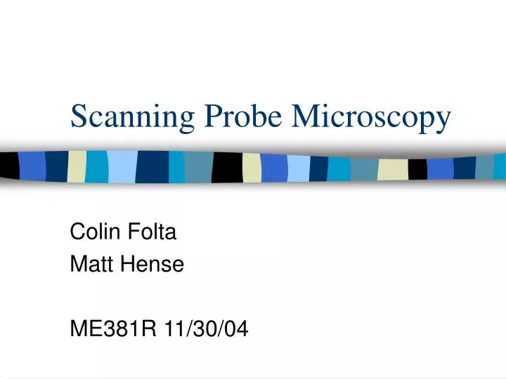 scanning probe microscopy