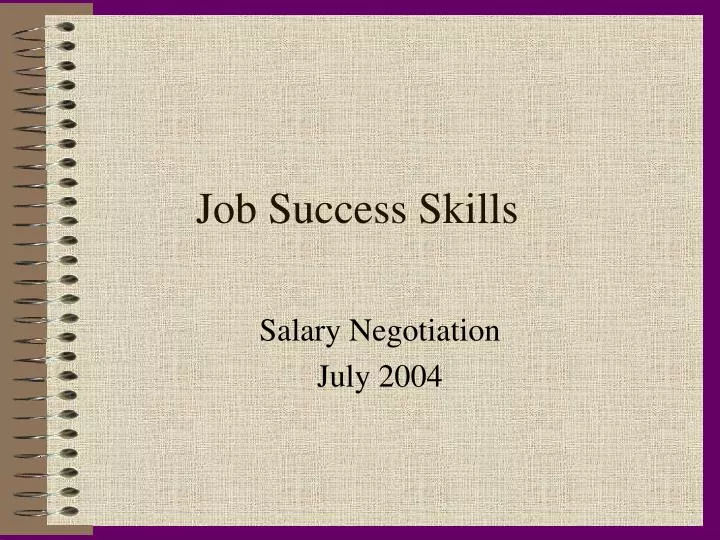 job success skills
