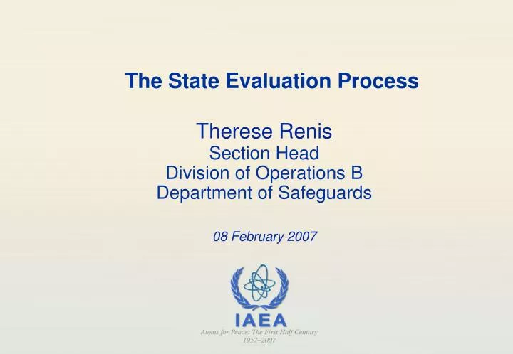 the state evaluation process